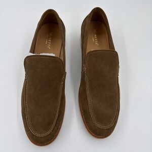 Moretti Gold Label Pulaski Brown Suede Men's  Slip On Loafers Size 11.5